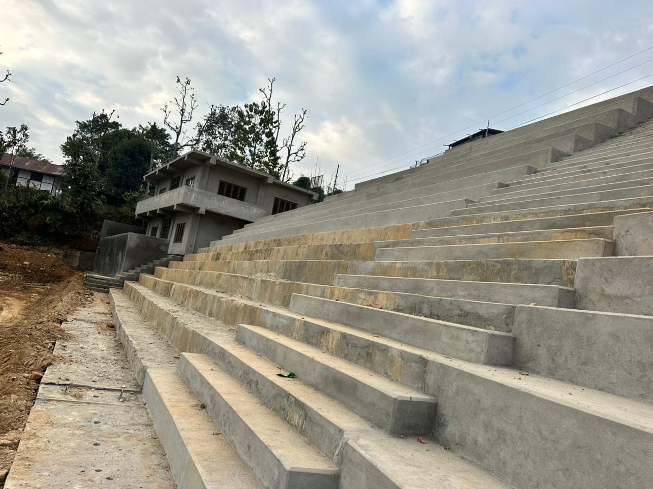 Office Building, Drain and Parappet Construction of Khadbari Municipality with Project Title "Construction of Khadbari Rangashala" at FY 2082/83