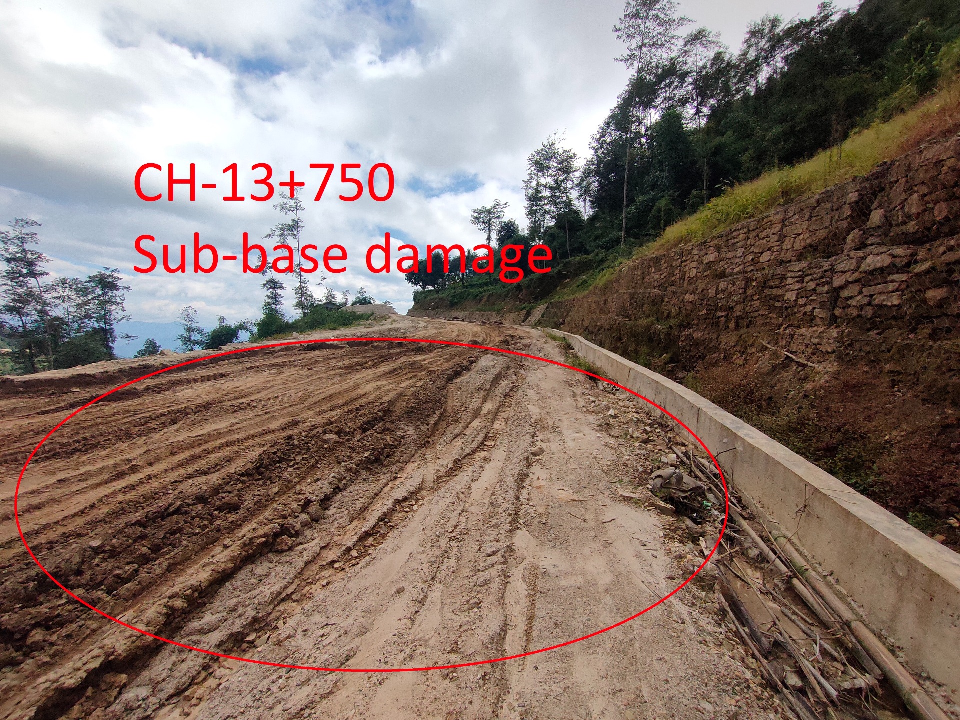 Loss assessment for Premier Insurance co. ltd on "Basantapur-Myanglung Road" for FY 2080/81